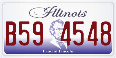 IL license plate B594548