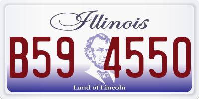 IL license plate B594550