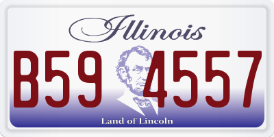 IL license plate B594557