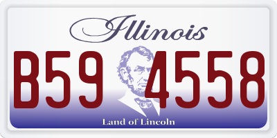 IL license plate B594558