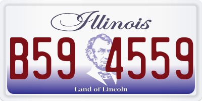 IL license plate B594559