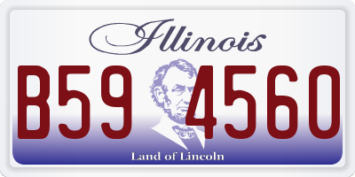 IL license plate B594560