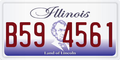 IL license plate B594561