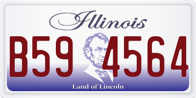 IL license plate B594564