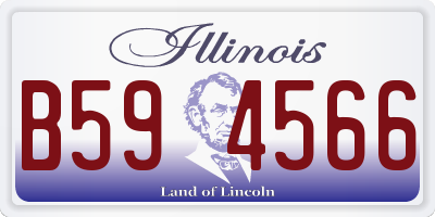 IL license plate B594566