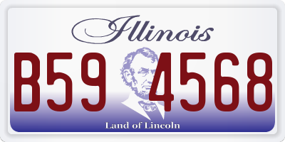 IL license plate B594568