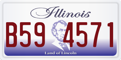IL license plate B594571