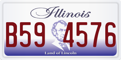 IL license plate B594576
