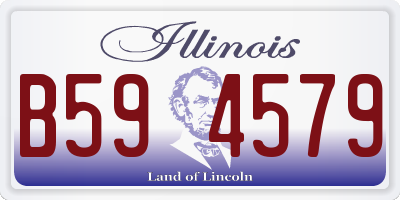 IL license plate B594579