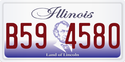 IL license plate B594580