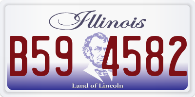 IL license plate B594582