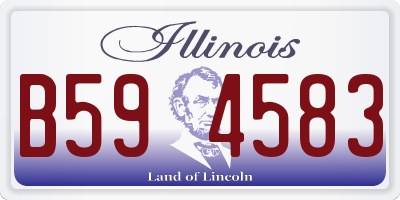 IL license plate B594583