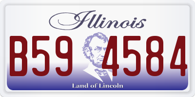 IL license plate B594584