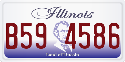 IL license plate B594586