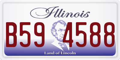IL license plate B594588