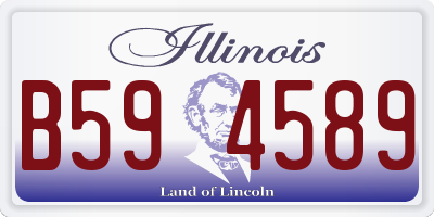 IL license plate B594589