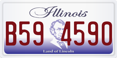 IL license plate B594590
