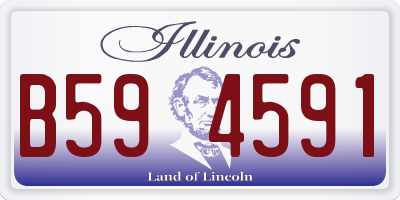 IL license plate B594591