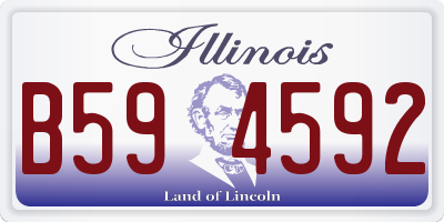 IL license plate B594592