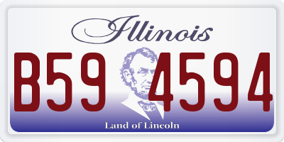 IL license plate B594594