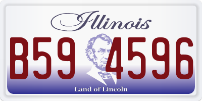 IL license plate B594596