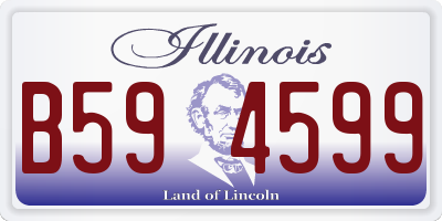 IL license plate B594599