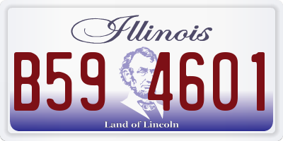 IL license plate B594601