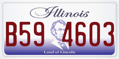 IL license plate B594603