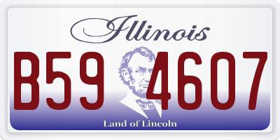 IL license plate B594607