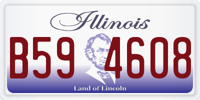 IL license plate B594608