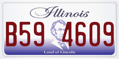 IL license plate B594609