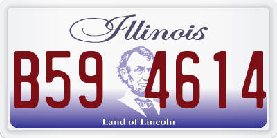 IL license plate B594614