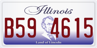IL license plate B594615