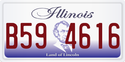 IL license plate B594616