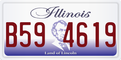 IL license plate B594619