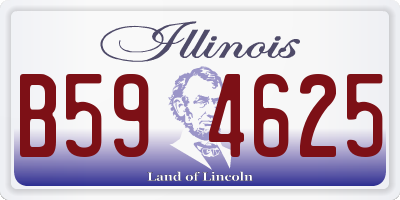 IL license plate B594625