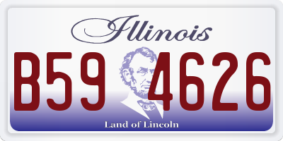 IL license plate B594626