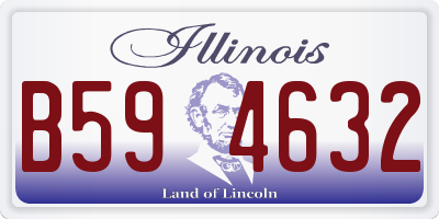 IL license plate B594632