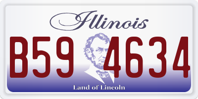 IL license plate B594634