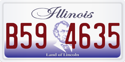 IL license plate B594635