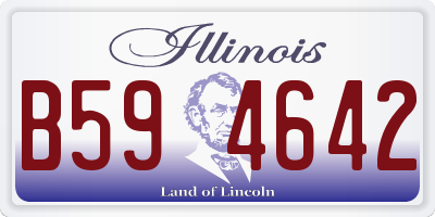 IL license plate B594642