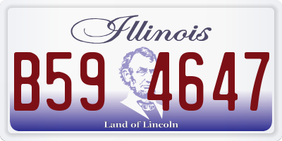 IL license plate B594647