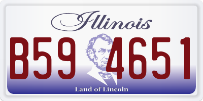 IL license plate B594651