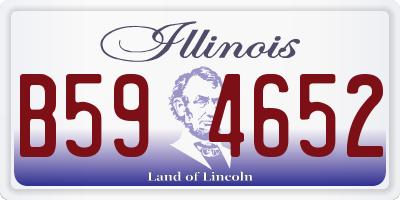 IL license plate B594652