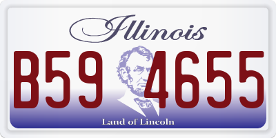 IL license plate B594655
