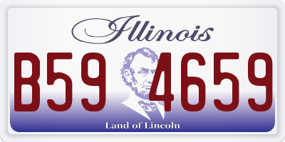 IL license plate B594659