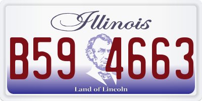 IL license plate B594663
