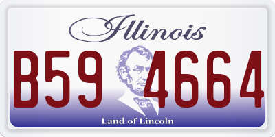 IL license plate B594664