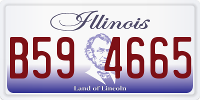 IL license plate B594665