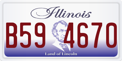 IL license plate B594670
